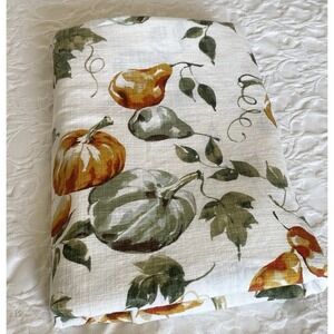 The Prairie Rachel Ashwell Pumpkin Pear Harvest Tablecloth 60x120 Cotton 100%